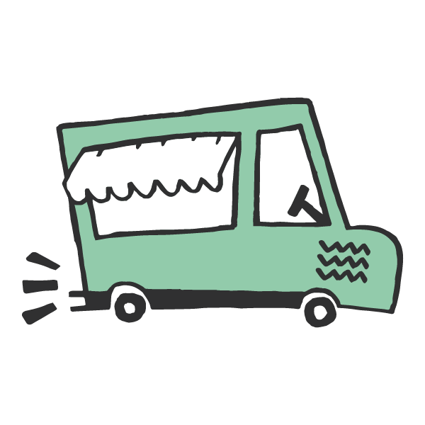 Camion représentant le service Traiteur